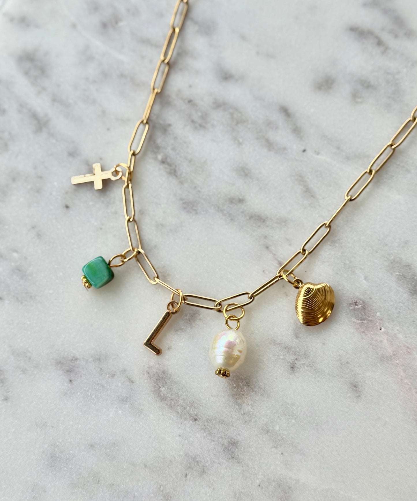 Charm Necklace Made on TikTok Live Gold and Silver available