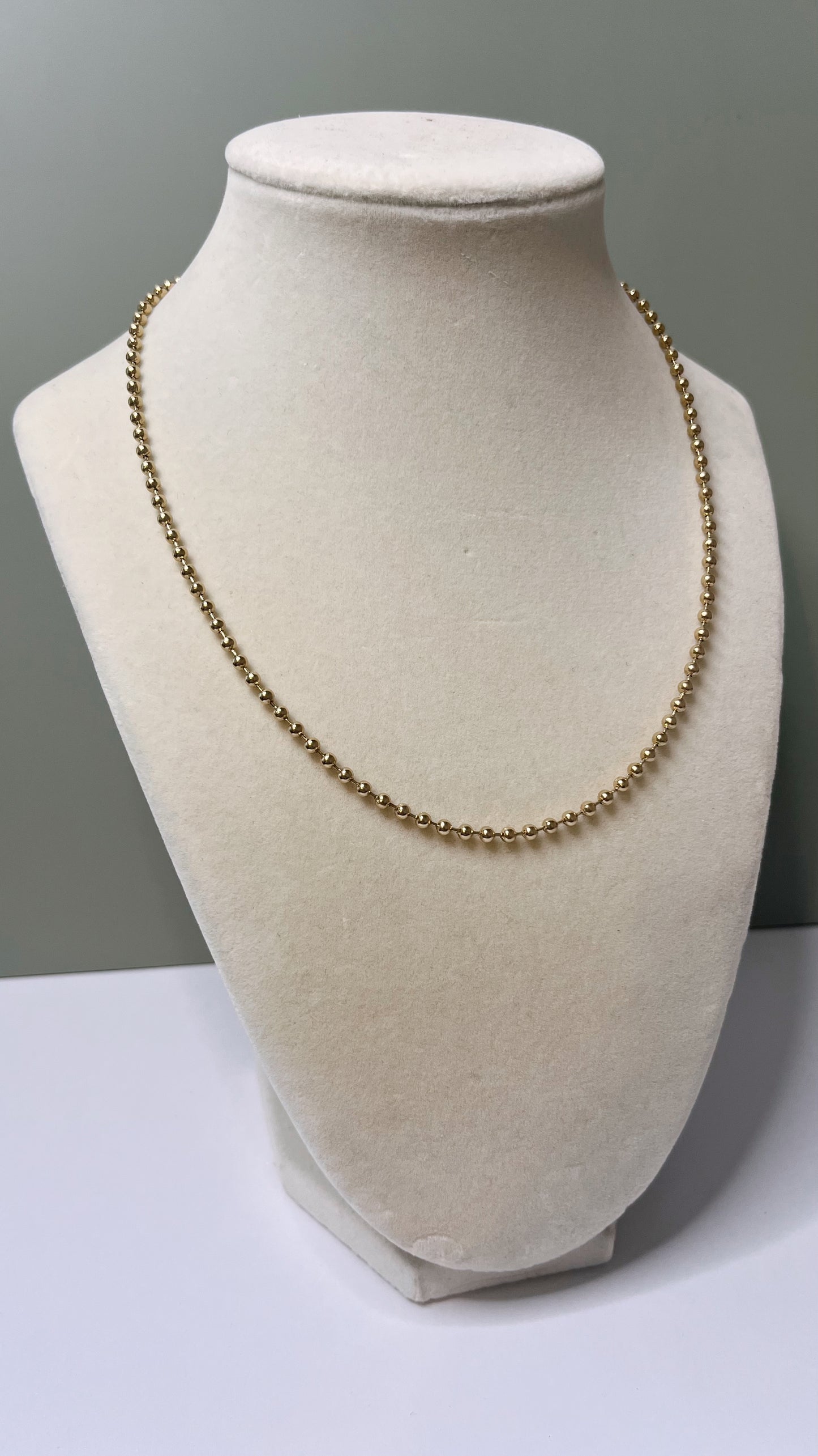 Gold Plated Dotted Charm Necklace