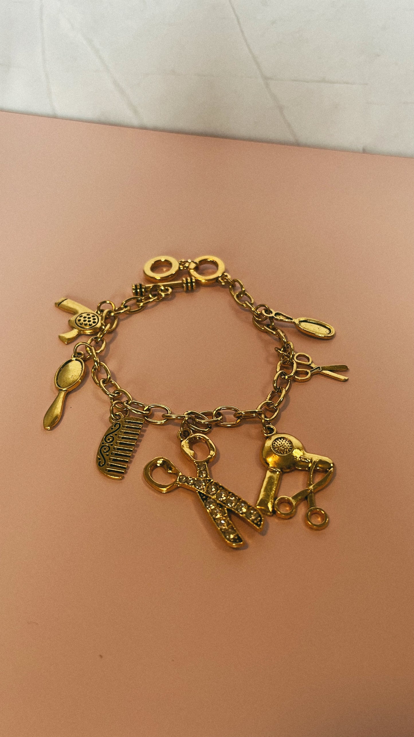The Hair Stylist Charm Bracelet