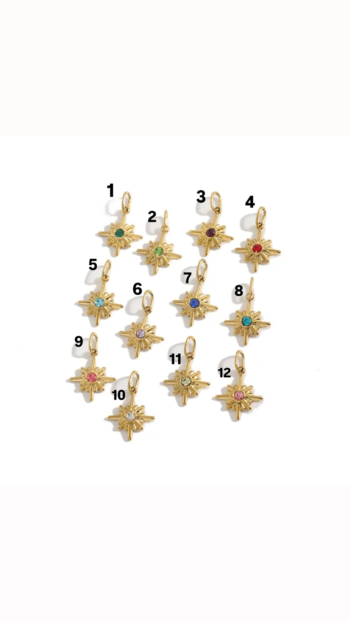 North Star Charms Gold