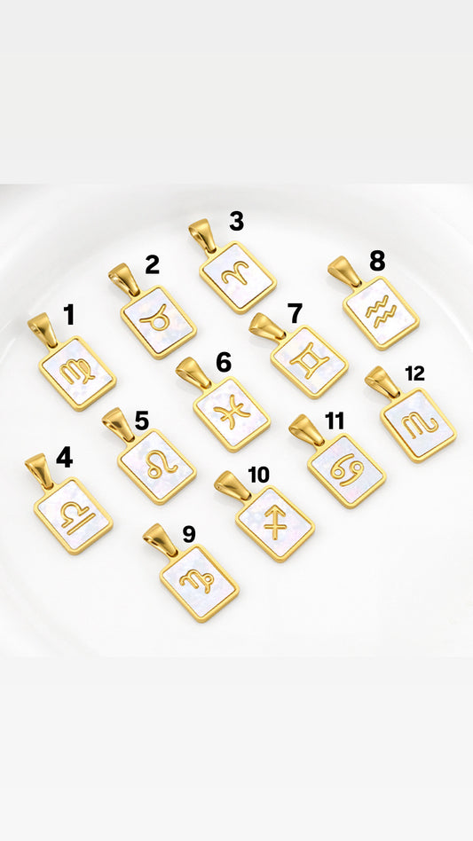 Zodiac Charms in Gold and Silver