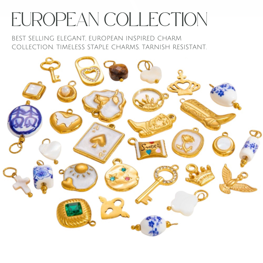 European inspired charm collection