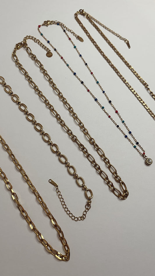 Gold best selling chains multiple styles