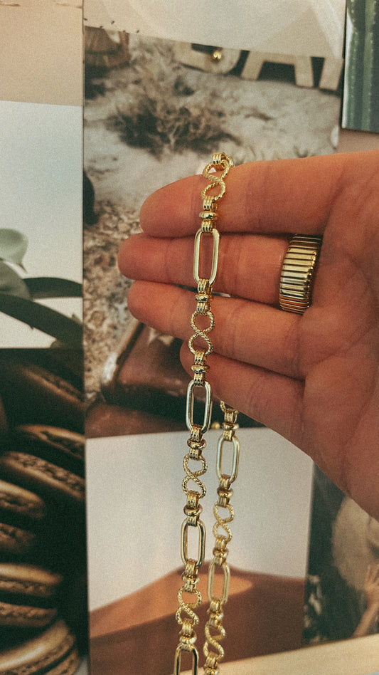 Infinity oval Gold Filled chain