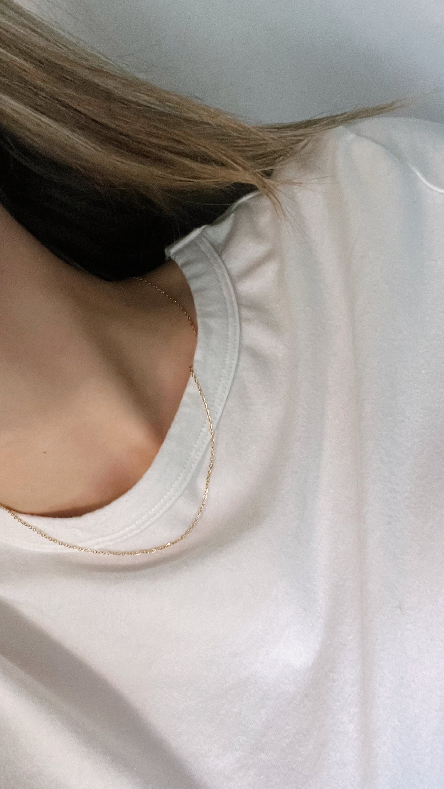 Stainless steel layering gold necklaces