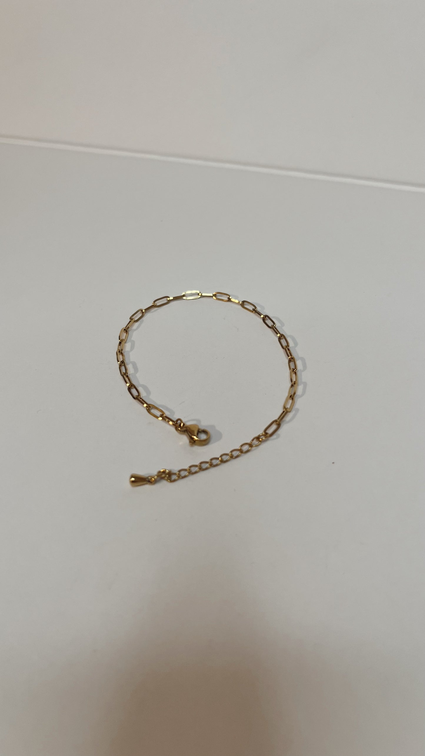 Dainty gold and silver paperclip chains