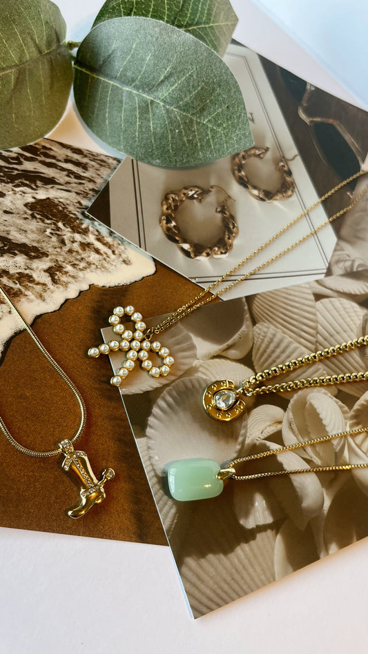 Gold plated trendy necklaces