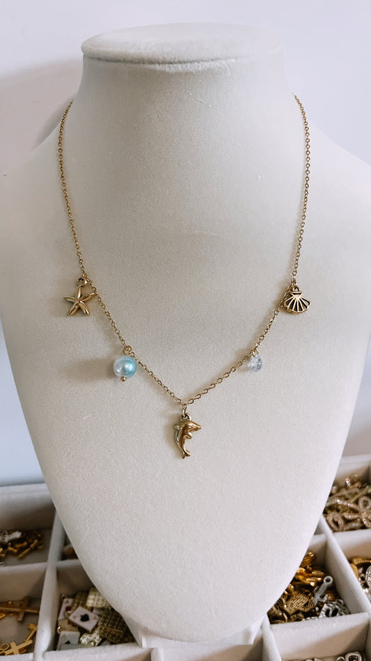 Pre made charm necklace